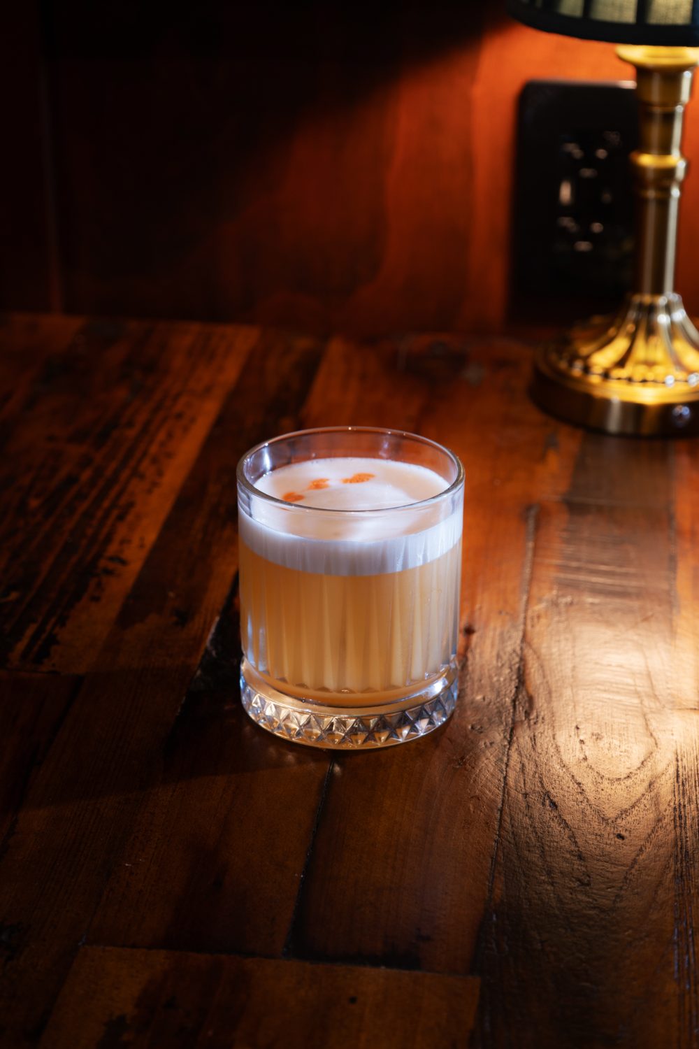 A craft cocktail at The Library speakeasy